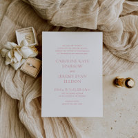 Mariage élégant rose pur