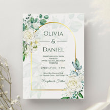 Mariage Élégant Vert et Blanc