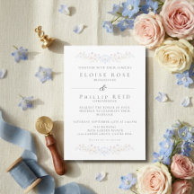 Mariage élégant vintage avec motif floral Régence