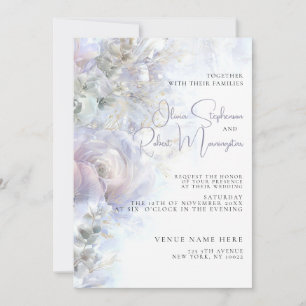 Invitation Mariage Élégants Pivoines