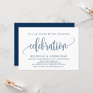 Invitation Mariage Elopement, Après La Fête mariage I