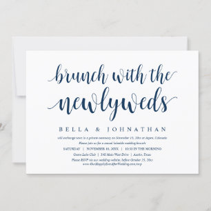 Invitation Mariage Elopement, Brunch Avec Les Nouveaux Mariés