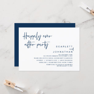 Invitation Mariage Elopement, Heureusement Jamais Après Fête 