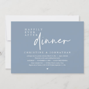 Invitation Mariage Elopement, Heureusement Jamais Après Le Dî