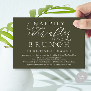 Invitation Mariage Elopement, Heureux Jamais Après Brunch