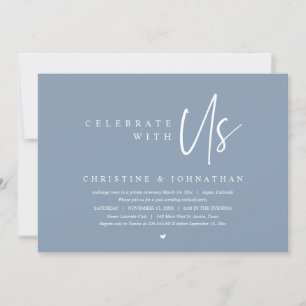 Invitation Mariage Elopement Party, Célébrez avec nous