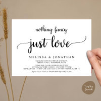 Mariage Elopement, Rien De Fancy Just Love Diner