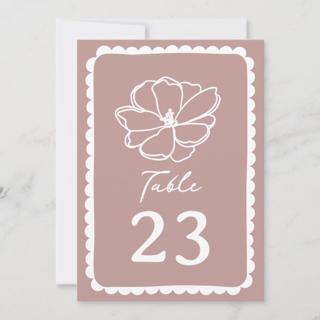 Invitation Mariage en bande rose fleur (Devant)