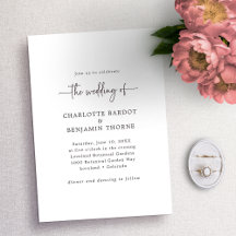 Mariage en écriture noir et blanc