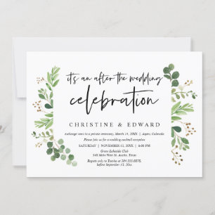 Invitation Mariage en Elopement, Après la célébration de mari