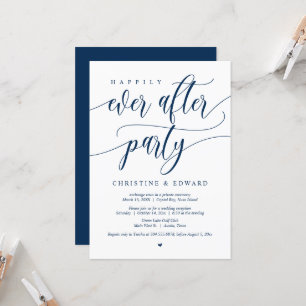 Invitation Mariage en Elopement, Fête de Bonheur Éternel