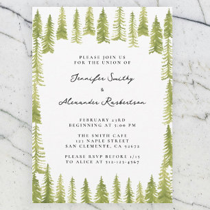 Invitation Mariage en forêt