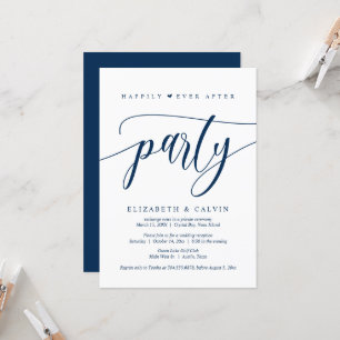 Invitation Mariage en fuite, fête de bonheur éternel