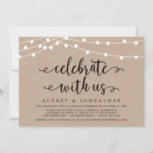 Invitation Mariage en fuite Kraft, Célébrez avec nous