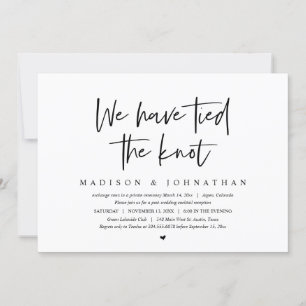 Invitation Mariage en fuite, Nous avons franchi le pas