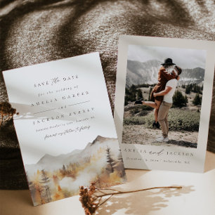 Invitation Mariage En Montagne Enregistrer La Date