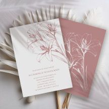 Mariage en plan rose Lily