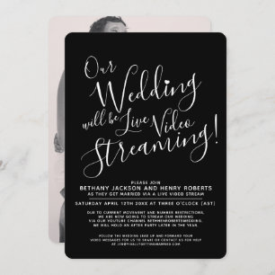 Invitation Mariage en streaming en noir blanc