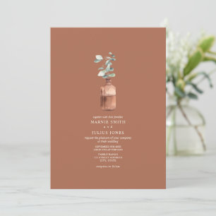 Invitation Mariage en terre cuite de l'Apothèque Eucalyptus A