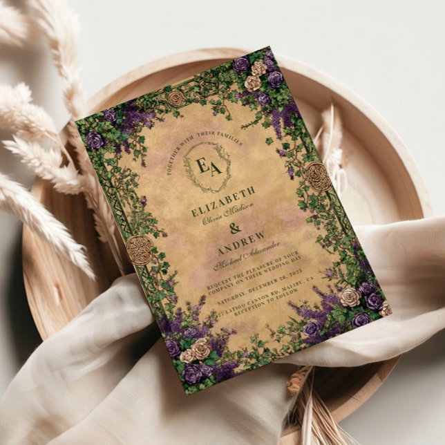 Invitation Mariage Enchanted Ivy Garden (Créateur téléchargé)