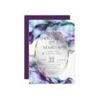 MARIAGE | Encre Abstraite Turquoise de prune vibra