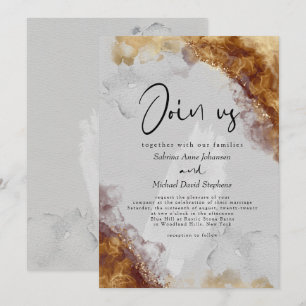 Invitation MARIAGE   Encre D'Alcool D'Apocalypse Fluide