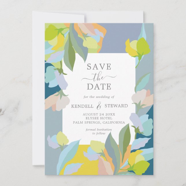Invitation Mariage Enregistrer la date avec photo (Devant)