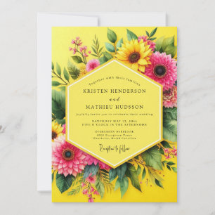 Invitation Mariage Estival Joie de Canari