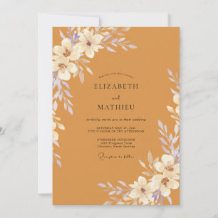 Invitation Mariage Eucalyptus au Feuillage Ambré