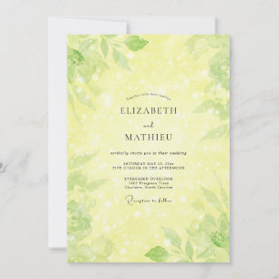 Invitation Mariage Eucalyptus au Feuillage de Citron
