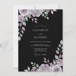 Invitation Mariage Eucalyptus au Feuillage Violet Changeant