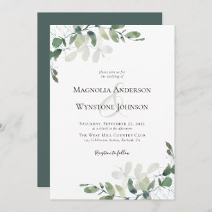 Invitation Mariage Eucalyptus Botanical
