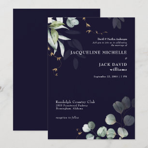 Invitation Mariage Eucalyptus Elegance Brides de la Marine