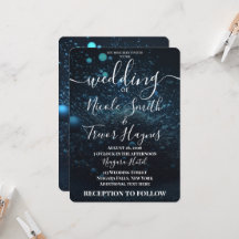 Mariage Explosion de Poussière Bleue Personnalisé