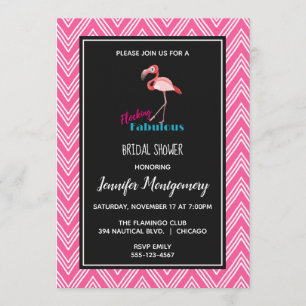 Invitation Mariage Fabuleux à plumage avec une Fête de Fiança