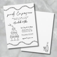 Mariage fantaisiste à la main perles prosecco pour