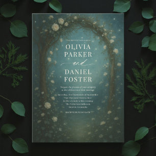 Invitation Mariage fantaisiste dans la forêt enchantée