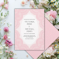 Mariage Fantaisiste Vintage Dentelle Rose