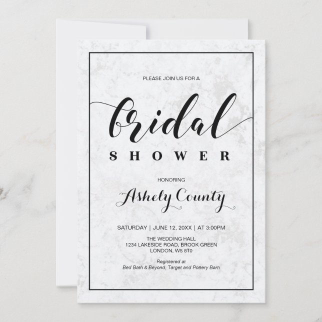 Invitation Mariage | Fête de Mariage Moderne Simple avec Typo (Devant)