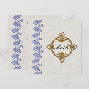 Invitation Mariage Feuille de lavande bijoux