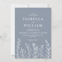 Mariage Feuille Dusty Blue Eucalyptus