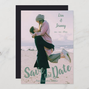 Invitation Mariage Fiançailles moderne photo