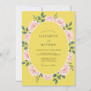Invitation Mariage Fleur de Citron Ensoleillé