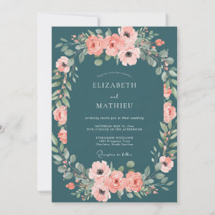 Invitation Mariage Fleur de Corail Essence