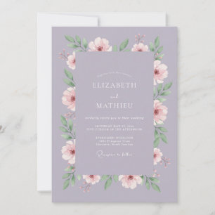 Invitation Mariage Fleur de Lilas Délicate