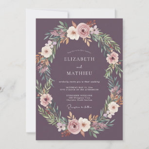 Invitation Mariage Fleur de Prunier en Arc de Triomphe