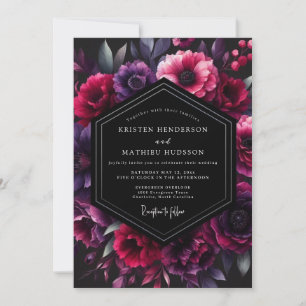 Invitation Mariage Fleur de Prunier Ombral