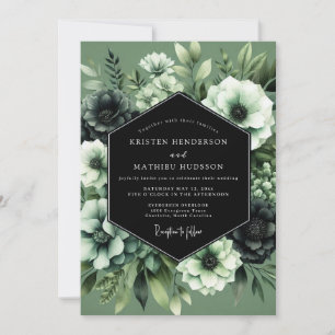 Invitation Mariage Fleur de Sauge Nocturne