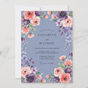 Invitation Mariage Fleur de Seringat Abricot