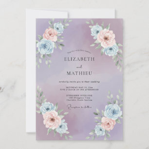 Invitation Mariage Fleur de Teint Améthyste